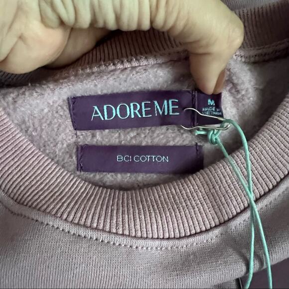 Purple Adore Me Sweatshirt Dress Size Medium - Picture 6 of 9
